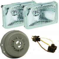 Hella 165mm Rectangular ECE Hi/Lo H4 Conversion Headlamp Kit